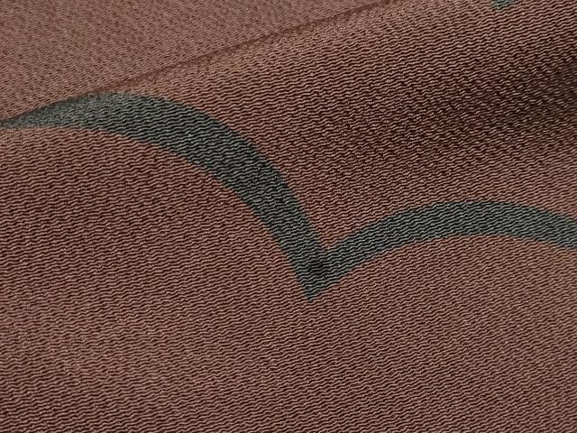 平和屋着物●極上　Maru　Factory　丸山正　小紋　抽象文　鬼しぼ縮緬　逸品　CYAA4096s6
