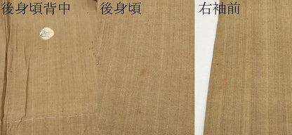 平和屋着物▽極上 赤城紬 単衣 絞り 草花丸文 香染色地 逸品 CYAA4108s6