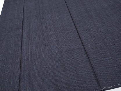 平和屋着物●極上　男性　紬　アンサンブル　縞　濃紺地　逸品　未使用　CYAA4113s6