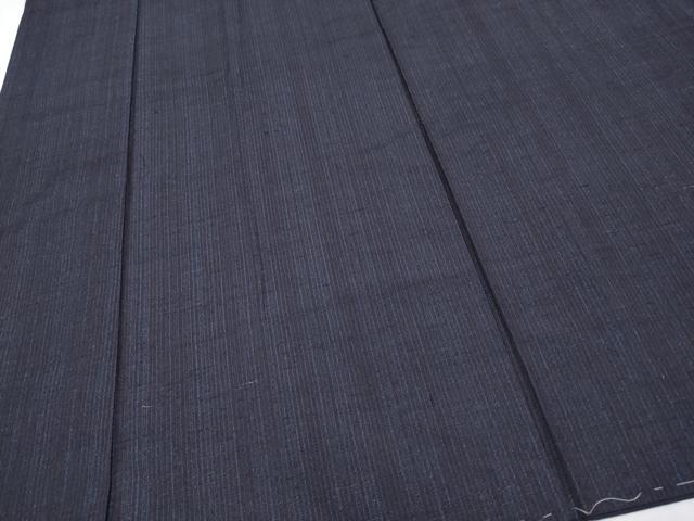 平和屋着物●極上　男性　紬　アンサンブル　縞　濃紺地　逸品　未使用　CYAA4113s6