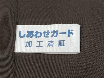 平和屋着物●極上　本場大島紬　訪問着　シルクロード　ラクダ　黒地　金彩　前田織物謹製　証紙付き　逸品　CYAA4116s6
