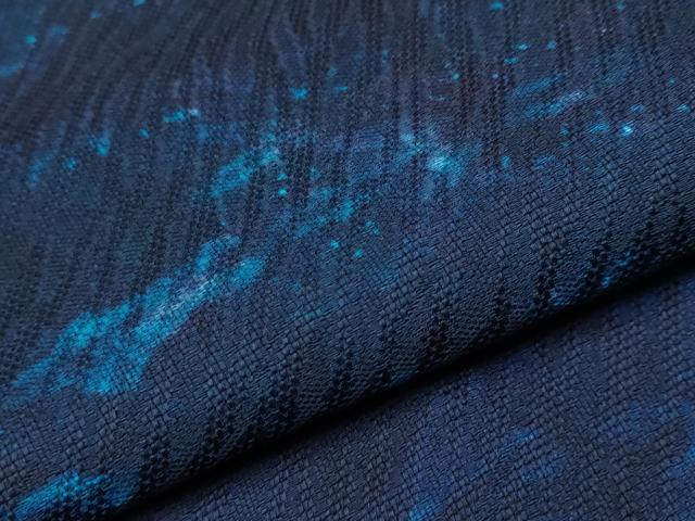 平和屋本店▽極上 阿波藍 天然灰汁建 藍染工房・こんや スリーシーズン塵除 長羽織 京都きもの友禅扱 証紙・反端付 逸品 未使用 CYAA4117s6 平和屋本店▽極上 阿波藍 天然灰汁建 藍染工房・こんや スリーシーズン