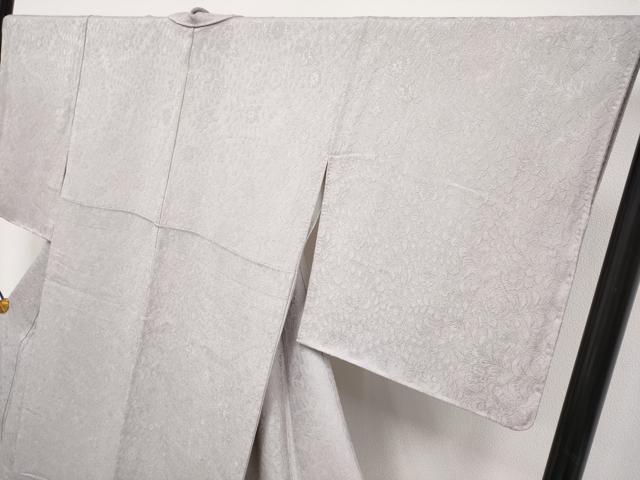 平和屋着物●極上　色無地　辻が花地紋　灰桜色地　逸品　未使用　CYAA4118s6