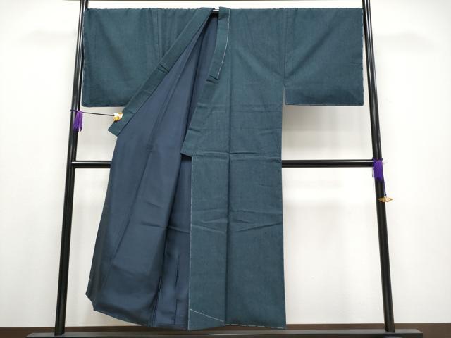 平和屋着物●極上　男性　紬　アンサンブル　キングサイズ　色無地　褐返色地　逸品　未使用　CYAA4123s6