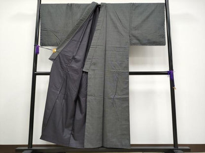 平和屋着物●極上　男性　紬　アンサンブル　キングサイズ　亀甲柄　逸品　未使用　CYAA4124s6