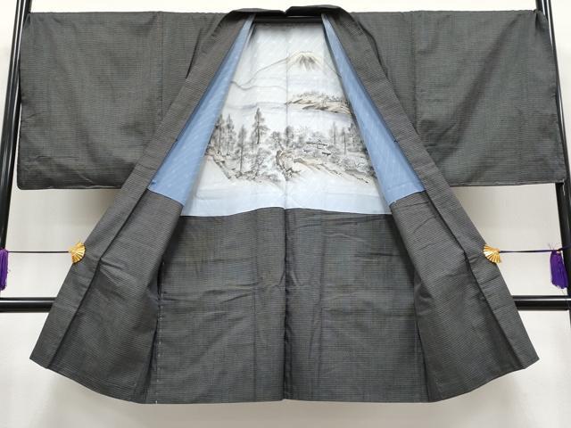 平和屋着物●極上　男性　紬　アンサンブル　キングサイズ　亀甲柄　逸品　未使用　CYAA4124s6