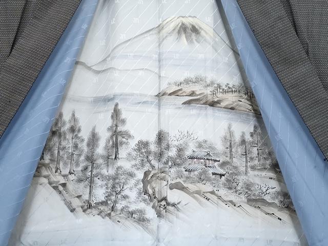 平和屋着物●極上　男性　紬　アンサンブル　キングサイズ　亀甲柄　逸品　未使用　CYAA4124s6