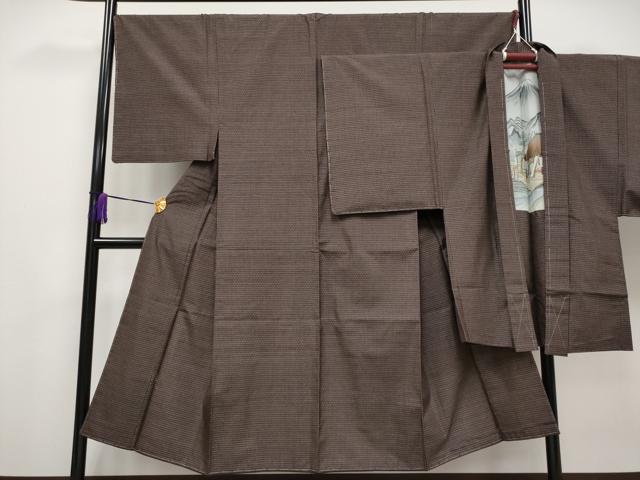 平和屋着物●極上　男性　本場大島紬　アンサンブル　絣文様　逸品　未使用　CYAA4126s6