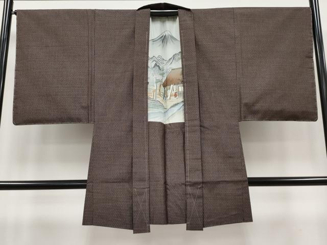 平和屋着物●極上　男性　本場大島紬　アンサンブル　絣文様　逸品　未使用　CYAA4126s6