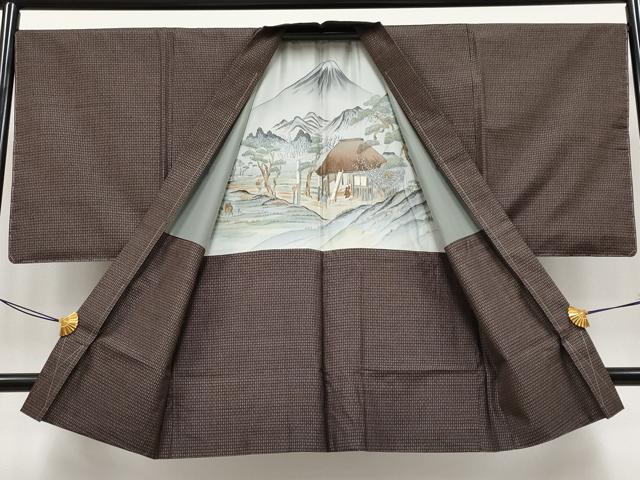 平和屋着物●極上　男性　本場大島紬　アンサンブル　絣文様　逸品　未使用　CYAA4126s6