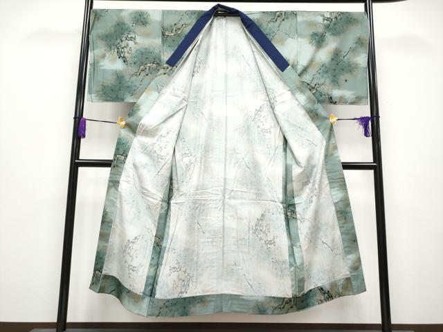 平和屋着物●極上　男性　本場大島紬　アンサンブル・長襦袢セット　キングサイズ　逸品　未使用　CYAA4128s6