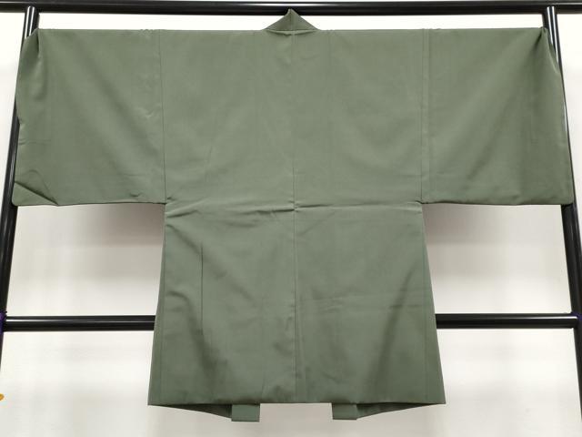 平和屋着物＃極上　男性　長羽織　キングサイズ　色無地　藍媚茶色地　逸品　CYAA4130s6