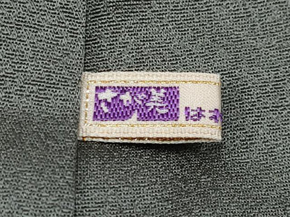 平和屋本店●極上　中国三大刺繍　スワトウ刺繍　総刺繍　訪問着　更紗花唐草文　暈し染め　錆鉄御納戸色　さが美扱い　逸品　CYAA4927s6