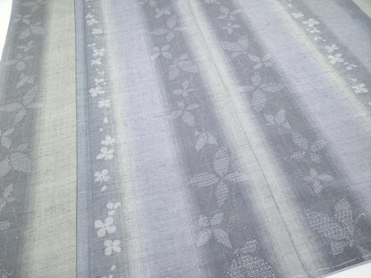 平和屋着物●極上　結城紬　80亀甲　花蝶間道　証紙付き　逸品　未使用　CYAA4137s6