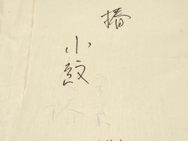 平和屋着物●極上　銀座きしや　小紋　椿　牡丹鼠色　たとう紙付き　逸品　CYAA4138s6