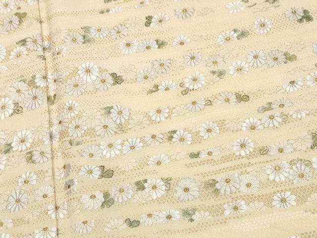 平和屋本店●極上　山口美術織物　皇室　伊勢神宮御用　西陣織　訪問着　寿光織　唐織　霞菊文　金糸　蜂蜜色地　逸品　未使用　CYAA5062s6