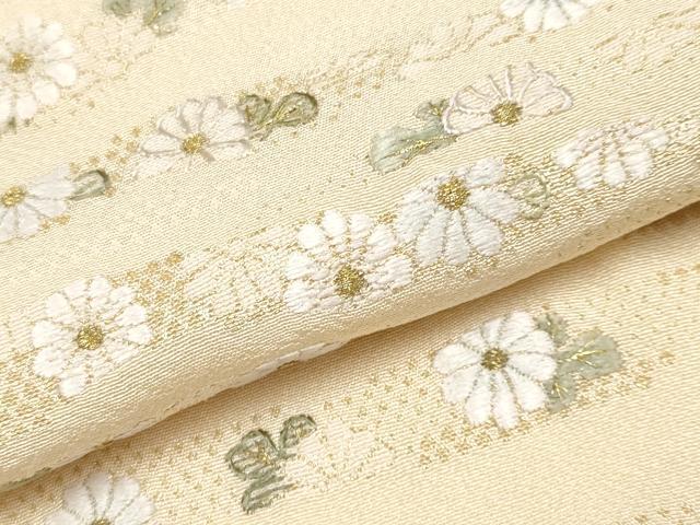 平和屋本店●極上　山口美術織物　皇室　伊勢神宮御用　西陣織　訪問着　寿光織　唐織　霞菊文　金糸　蜂蜜色地　逸品　未使用　CYAA5062s6