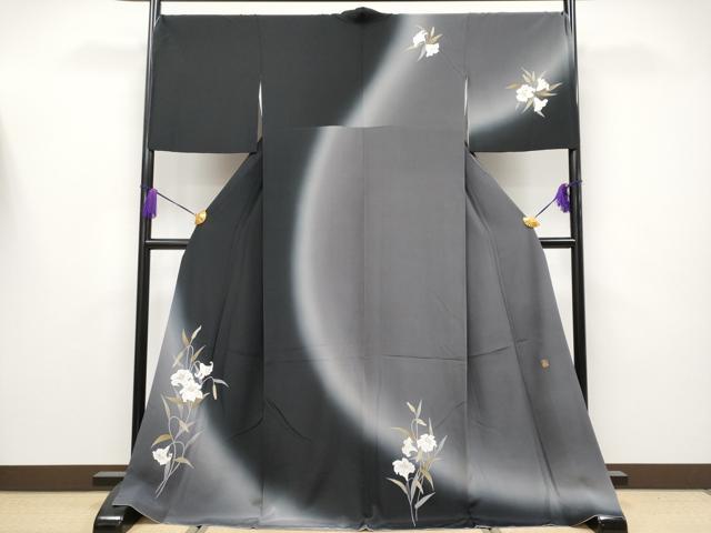 平和屋着物●極上　訪問着　作家物　百合　暈し染め　金彩　さが美扱い　逸品　CYAA4142s6