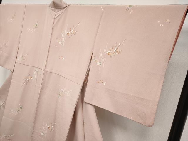 平和屋着物●極上　創業460年・千總　小紋　枝花文　金彩　水柿色地　逸品　CYAA4143s6