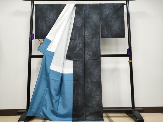 平和屋着物●極上　都喜ヱ門　本場大島紬　9マルキ　泥染め　西洋の誇り　東田ミドリ作　証紙付き　逸品　未使用　CYAA4149s6