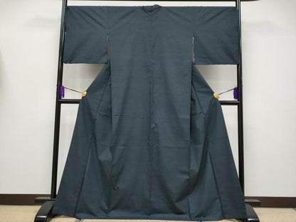 平和屋本店●希少 白泥染の第一人者・絣の魔術師 恵積五郎 本場大島紬 恵大島織物謹製 100亀甲 総詰 海島綿 濃紺地 証紙付 逸品 CYAA4150s6