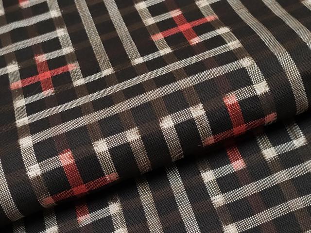 平和屋着物●希少　本場大島紬　龍郷絣　秋名バラ　逸品　CYAA4152s6