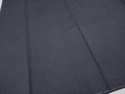 平和屋着物●極上　結城紬　色無地　濃紺地　証紙付き　逸品　未使用　CYAA4157s6
