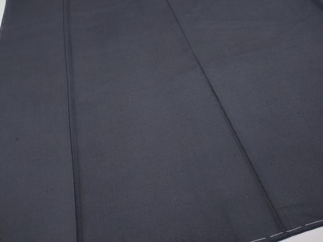 平和屋着物●極上　結城紬　色無地　濃紺地　証紙付き　逸品　未使用　CYAA4157s6