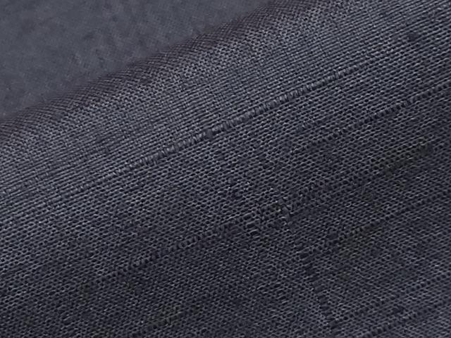 平和屋着物●極上　結城紬　色無地　濃紺地　証紙付き　逸品　未使用　CYAA4157s6