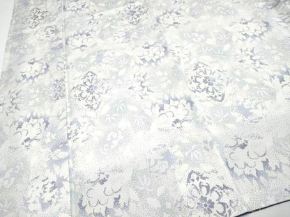 平和屋本店●極上　本場大島紬　白大島　9マルキ　白凰　彩陽花紋　窪田織物謹製　ほていや扱い　証紙付き　逸品　未使用　CYAA4159s6