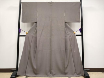 平和屋着物●極上　彫士：住田双光　染士：西宮伊智郎　江戸小紋　行儀　憲法色地　反端付き　逸品　未使用　CYAA4160s6