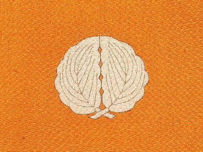 平和屋本店●極上 アンティーク 大正ロマン 中国三大刺繍 相良刺繍 振袖 松竹梅 蓑亀 鶴 金糸 赤橙色地 逸品 CYAA4166s6
