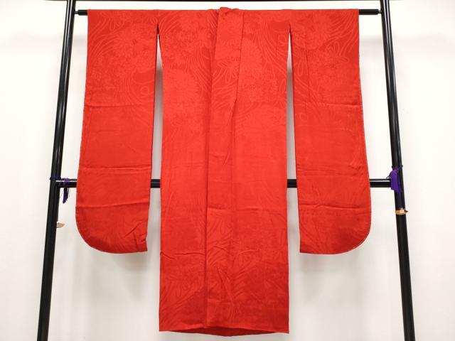 平和屋本店●極上 アンティーク 大正ロマン 振袖・長襦袢セット 駒刺繍 宝船 暈し染め 金糸 逸品 CYAA4182s6