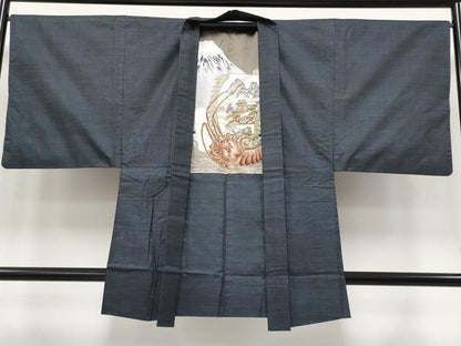 平和屋着物●極上　男性　本場大島紬　アンサンブル　100亀甲　総詰め　証紙付き　逸品　CYAA4185s6