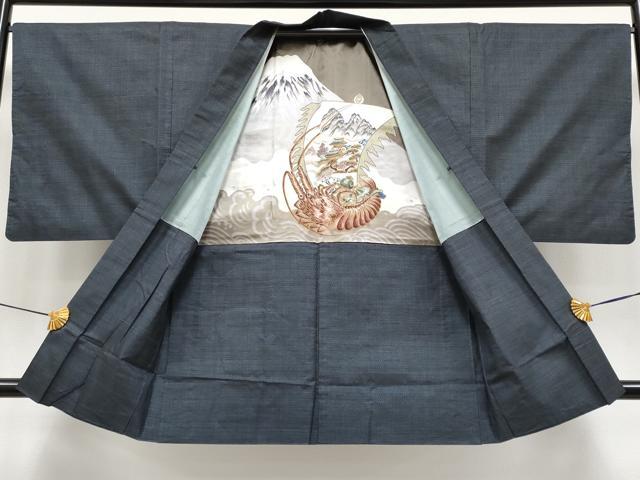 平和屋着物●極上　男性　本場大島紬　アンサンブル　100亀甲　総詰め　証紙付き　逸品　CYAA4185s6