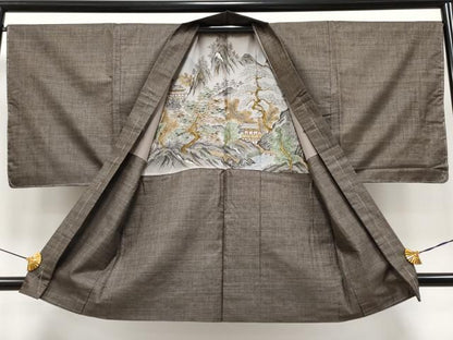 平和屋着物●極上　男性　本場大島紬　アンサンブル　100亀甲　総詰め　逸品　未使用　CYAA4186s6