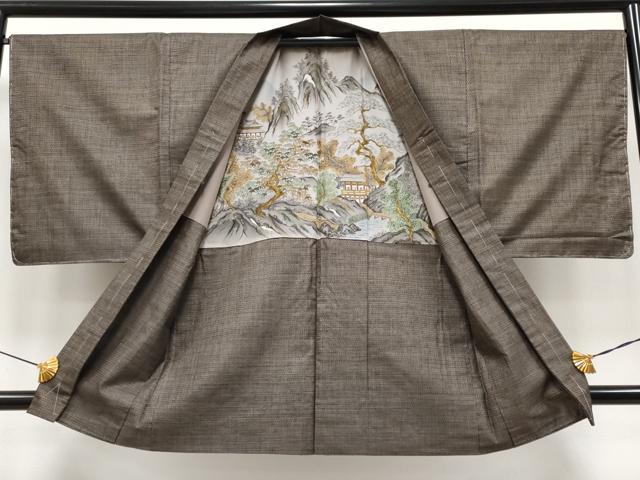平和屋着物●極上　男性　本場大島紬　アンサンブル　100亀甲　総詰め　逸品　未使用　CYAA4186s6