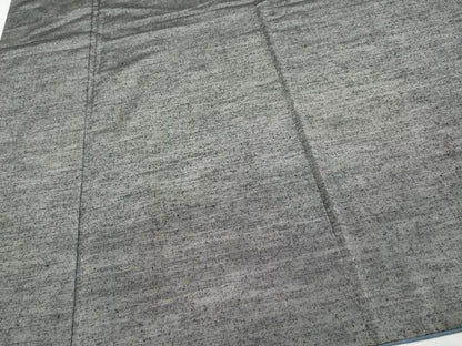 平和屋本店●極上 男性 紬 アンサンブル キングサイズ 色無地 鈍色地 逸品 CYAA4187s6
