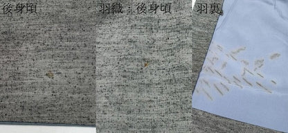 平和屋本店●極上 男性 紬 アンサンブル キングサイズ 色無地 鈍色地 逸品 CYAA4187s6