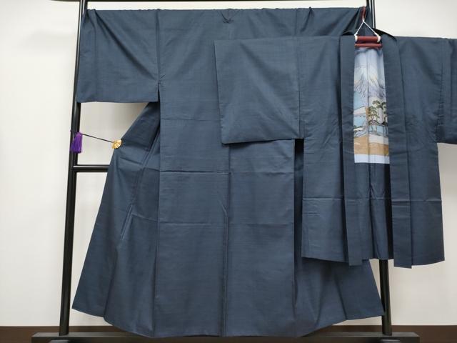平和屋着物●極上　男性　本場大島紬　アンサンブル　キングサイズ　100亀甲　総詰め　逸品　CYAA4188s6