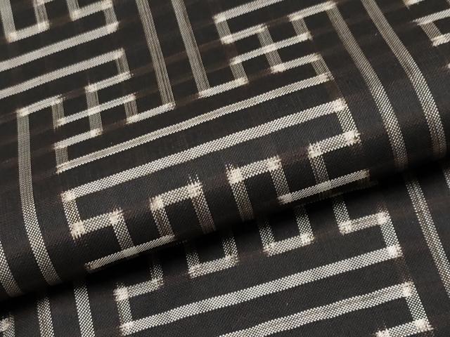 平和屋着物●希少　本場大島紬　龍郷絣　秋名バラ　アンサンブル　逸品　CYAA4189s6