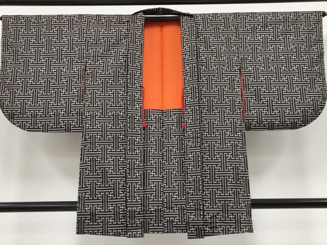 平和屋着物●希少　本場大島紬　龍郷絣　秋名バラ　アンサンブル　逸品　CYAA4189s6