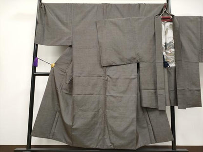 平和屋本店●極上 男性 本場大島紬 アンサンブル キングサイズ 100亀甲 総詰め 逸品 CYAA4191s6