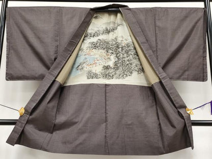 平和屋着物●極上　男性　本場大島紬　アンサンブル　100亀甲　総詰め　逸品　未使用　CYAA4193s6
