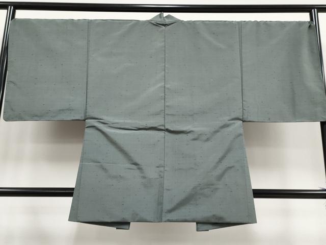 平和屋着物●極上　男性　紬　アンサンブル　色無地　豆がら茶色地　逸品　CYAA4197s6