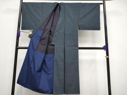 平和屋着物●極上　男性　本場大島紬　アンサンブル　100亀甲　総詰め　逸品　未使用　CYAA4198s6