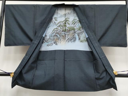 平和屋着物●極上　男性　本場大島紬　アンサンブル　100亀甲　総詰め　逸品　未使用　CYAA4198s6