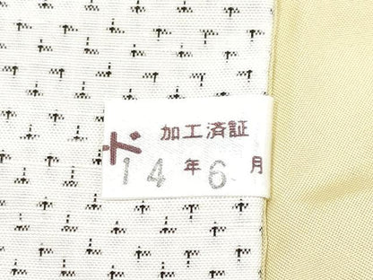 平和屋本店●極上 男性 奥越後絣 手織 キングサイズ 証紙付き 逸品 未使用 CYAA4204s6