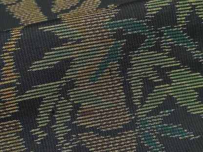 平和屋着物●極上　本場大島紬　笹竹文　まるやま扱い　逸品　CYAA4210s6