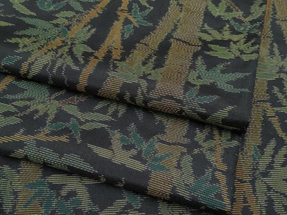 平和屋着物●極上　本場大島紬　笹竹文　まるやま扱い　逸品　CYAA4210s6